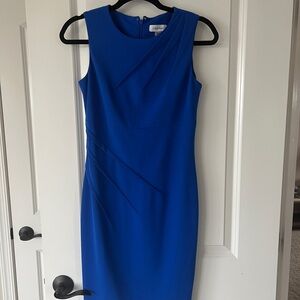 Calvin Klein Sleeveless Sheath Midi Dress